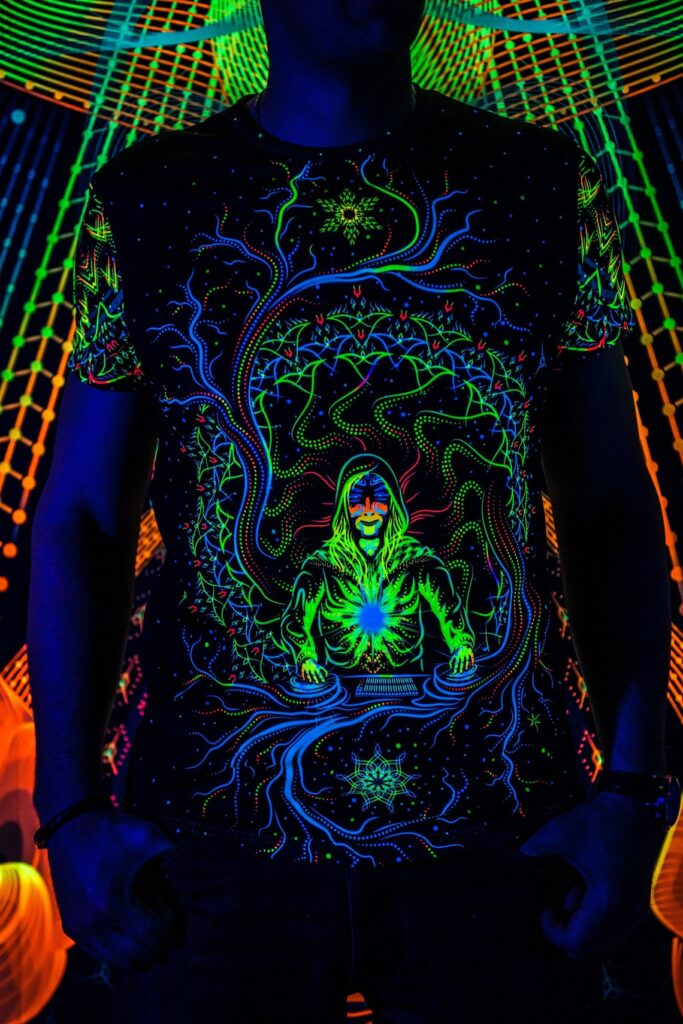 UV Festival Outfit Master of Portals, Psychedelic Rave Clothing, Full Print T-Shirt