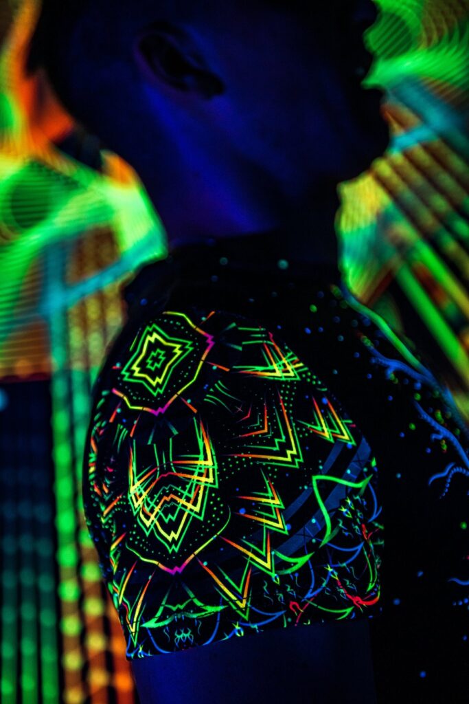 UV Festival Outfit Master of Portals, Psychedelic Rave Clothing, Full Print T-Shirt