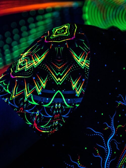 UV Festival Outfit Master of Portals, Psychedelic Rave Clothing, Full Print T-Shirt - Image 6