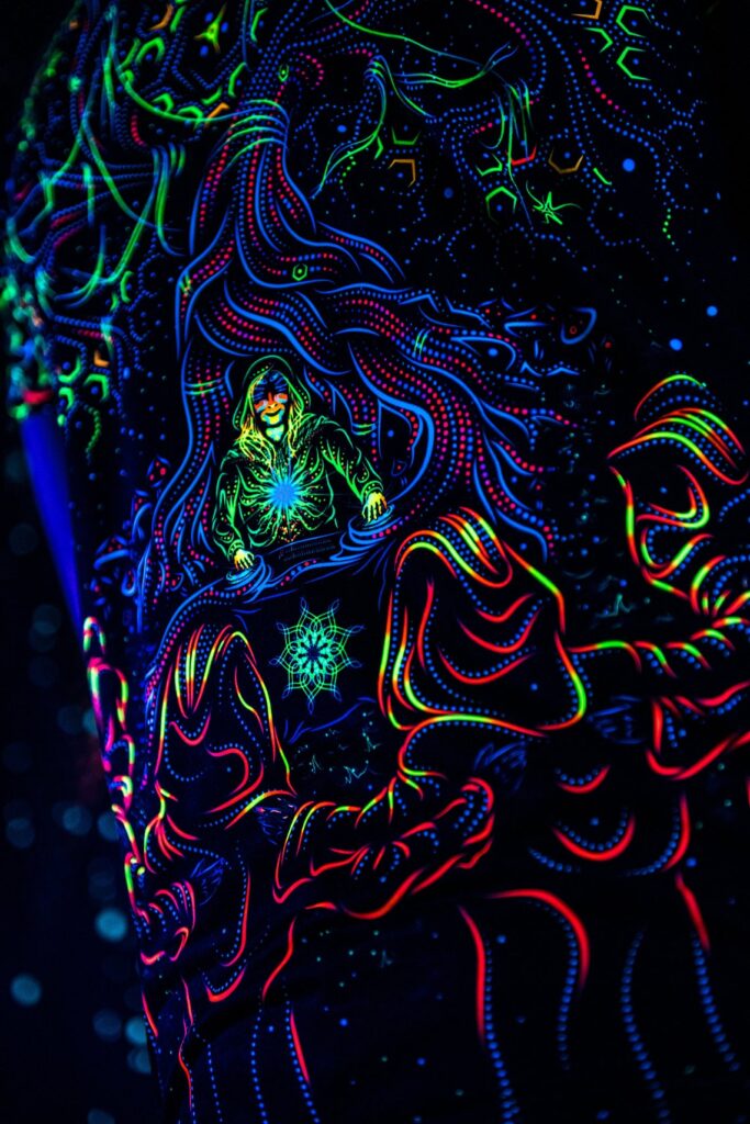 UV Festival Outfit Master of Portals, Psychedelic Rave Clothing, Full Print T-Shirt