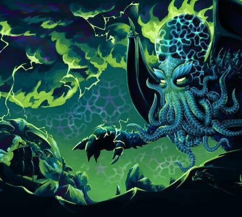 Electric Cthulhu Backdrop - Image 1