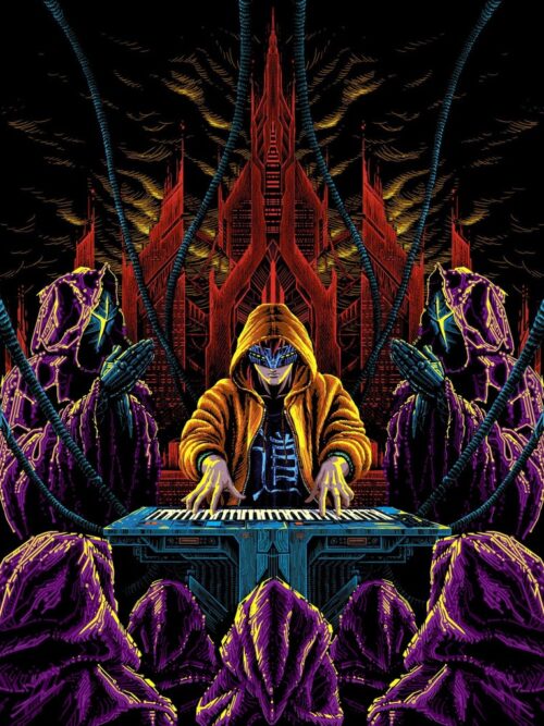 Cyber ​​Temple Backdrop - Image 1