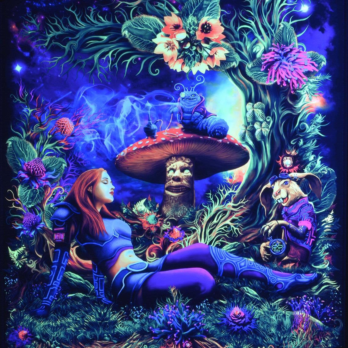 Alice in Psychedelic Wonderland Backdrop - Image 1