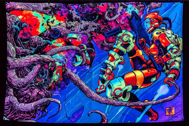 Space Encounter Backdrop - Image 1