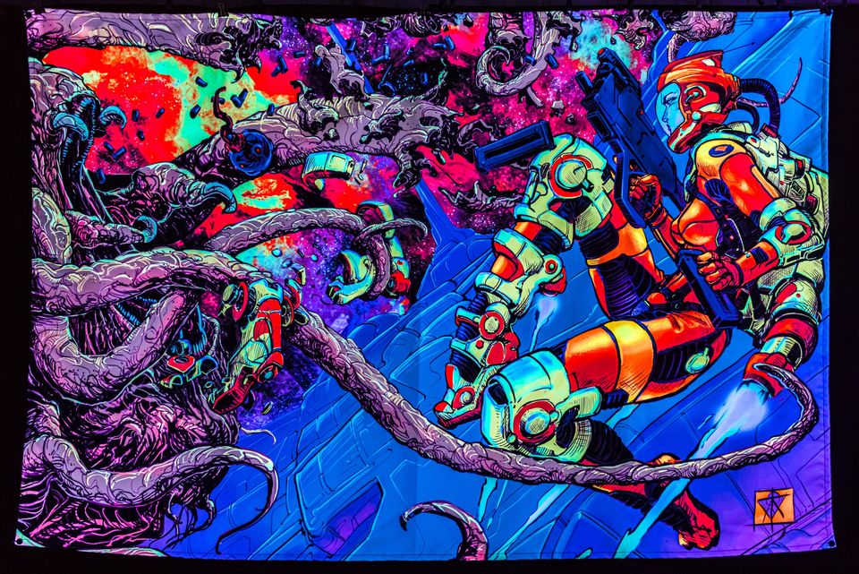 Space Encounter Backdrop