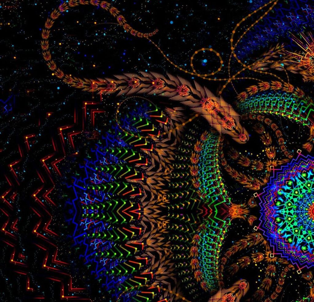 Cosmic Snakes Backdrop