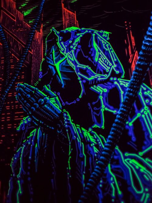 Cyber ​​Temple Backdrop - Image 3