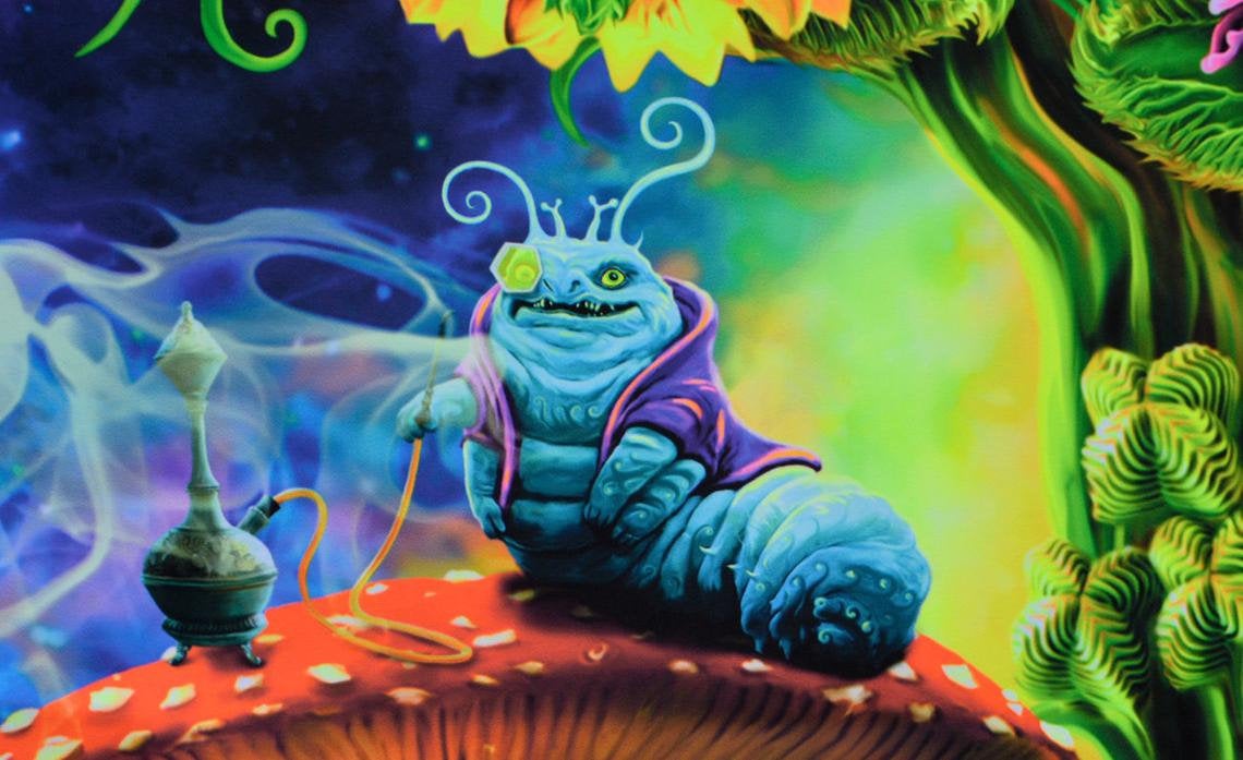 Alice in Psychedelic Wonderland Backdrop - Image 3
