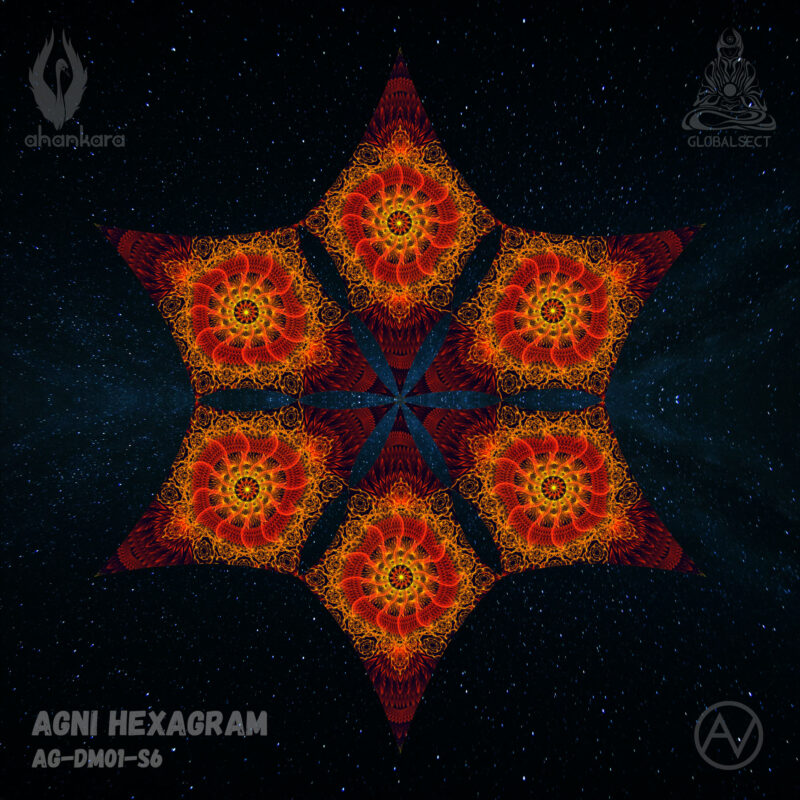 Agni – Hexagram – AG-DM01 – UV-Canopy – Psychedelic Party Decoration - Image 4