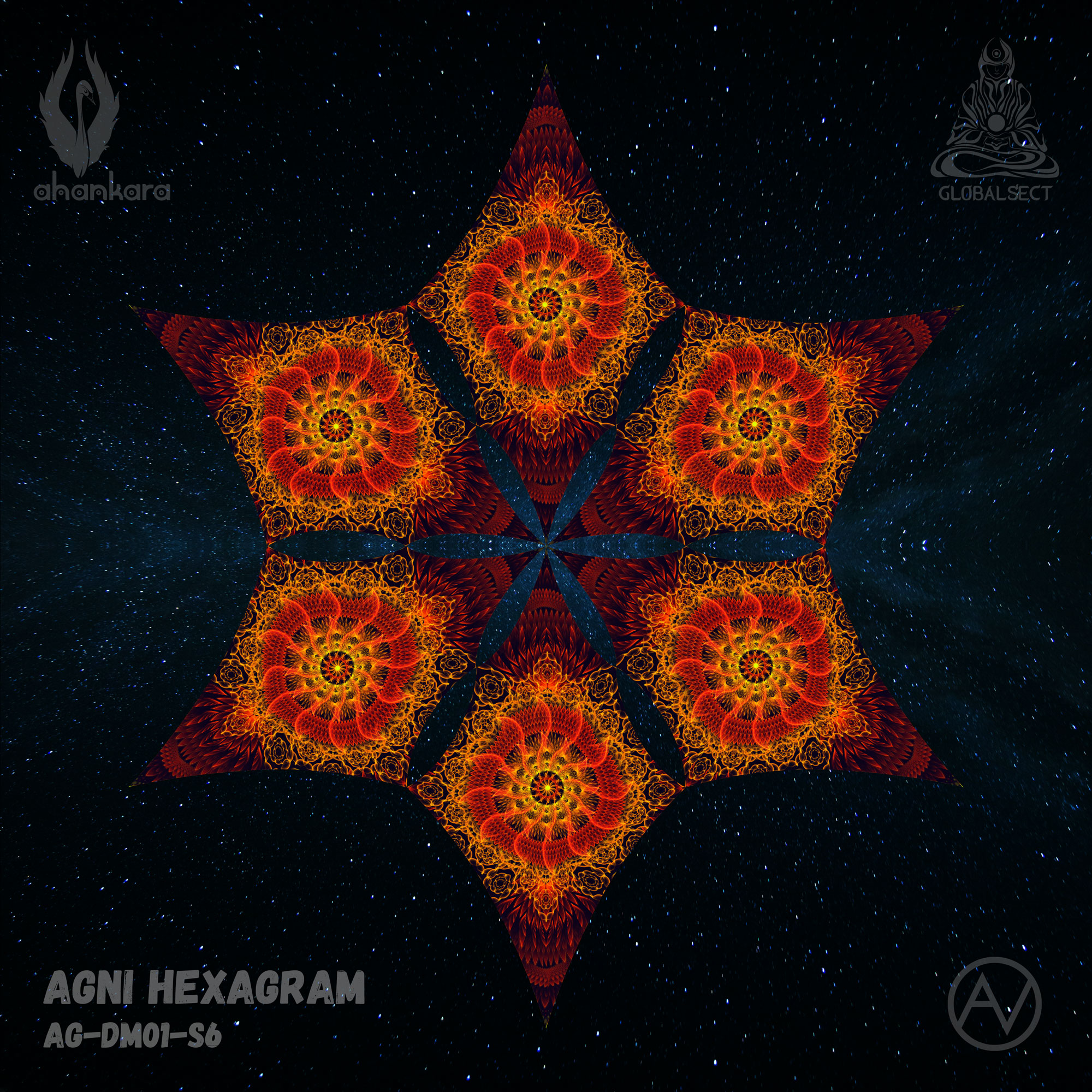 Agni – Hexagram – AG-DM01 – UV-Canopy – Psychedelic Party Decoration - Image 4