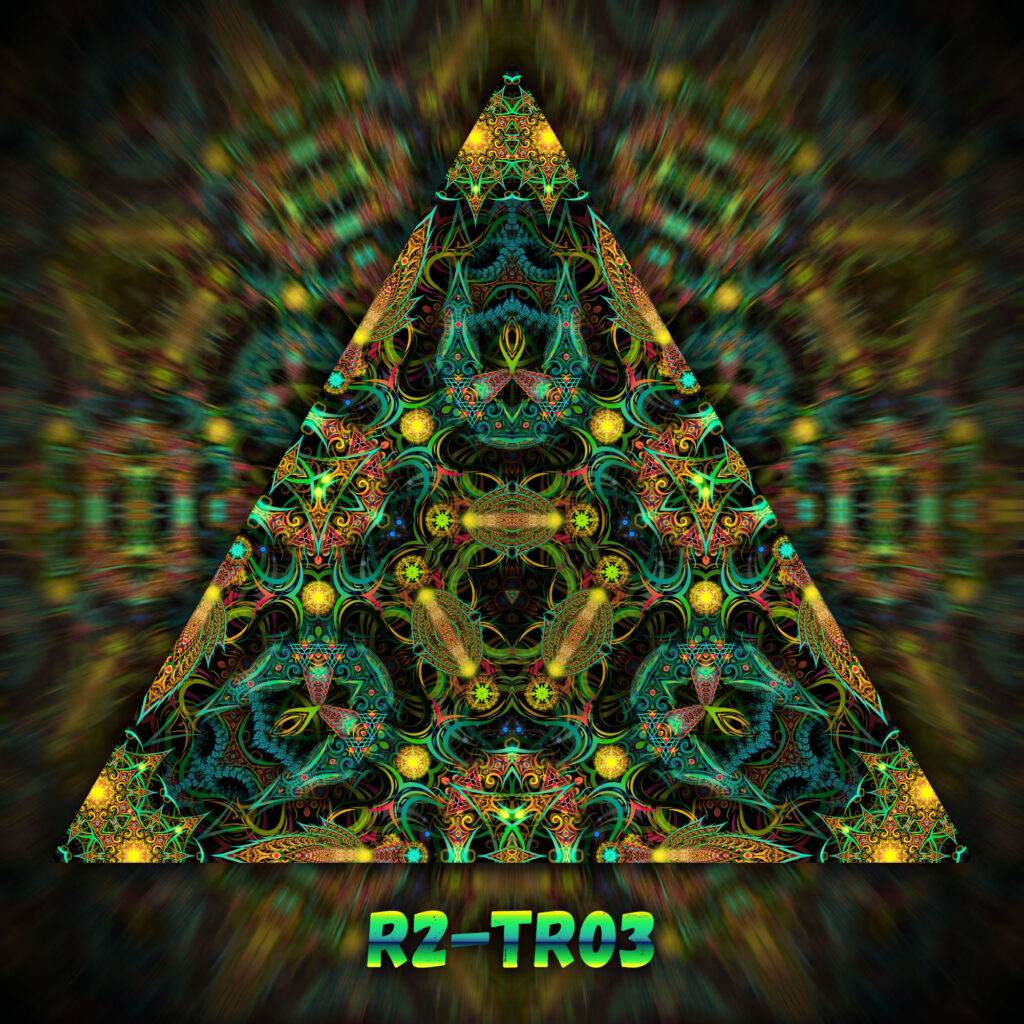 Reincarnation 2 Triangle – TR03 – Psychedelic UV-Reactive Canopy Parts – Stretchable Print on Lycra