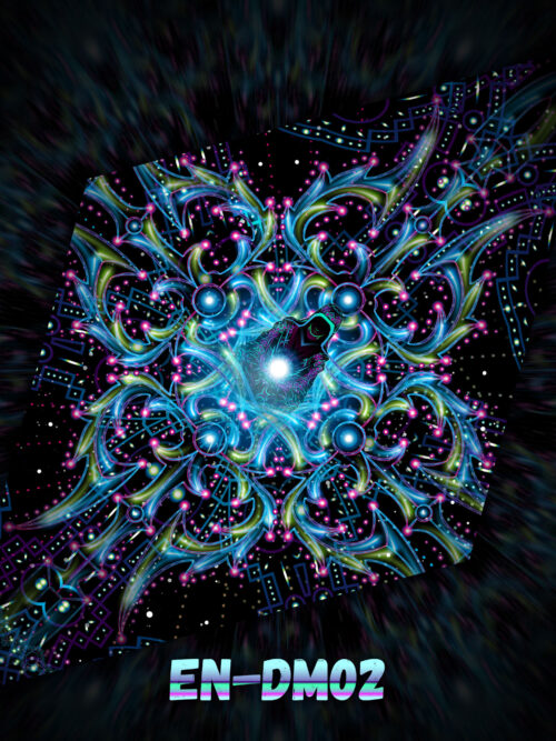 Enlightenment – Hexagram – DM02 – UV-Canopy – Psychedelic Party Decoration - Image 4