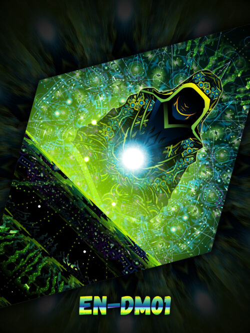 Enlightenment – Hexagram – DM02 – UV-Canopy – Psychedelic Party Decoration - Image 4