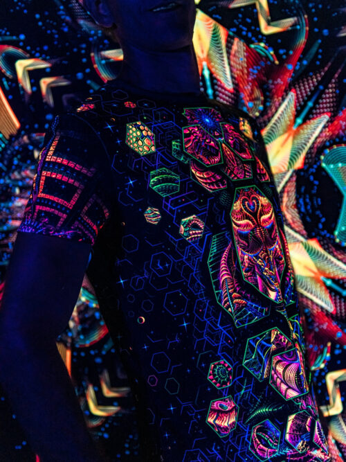 UV Festival Clothing Terraformer, Psychedelic Rave Outfit, Full Print - Image 4