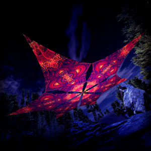 Agni – Hexagram – AG-DM02 – UV-Canopy – Psychedelic Party Decoration