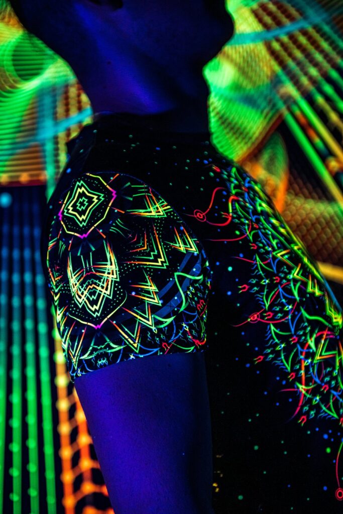 Festival Clothes Master of Portals, UV Rave Outfit, Psychedelic Full Print