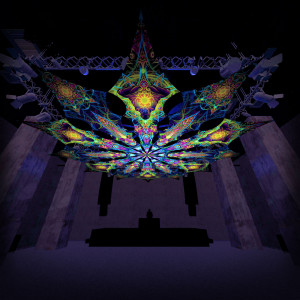 Reincarnation 2 – Star&Adept – Psychedelic UV-Reactive Canopy – 12 petals set