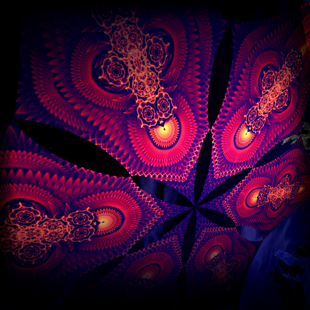 Agni – Hexagram – AG-DM03 – UV-Canopy – Psychedelic Party Decoration