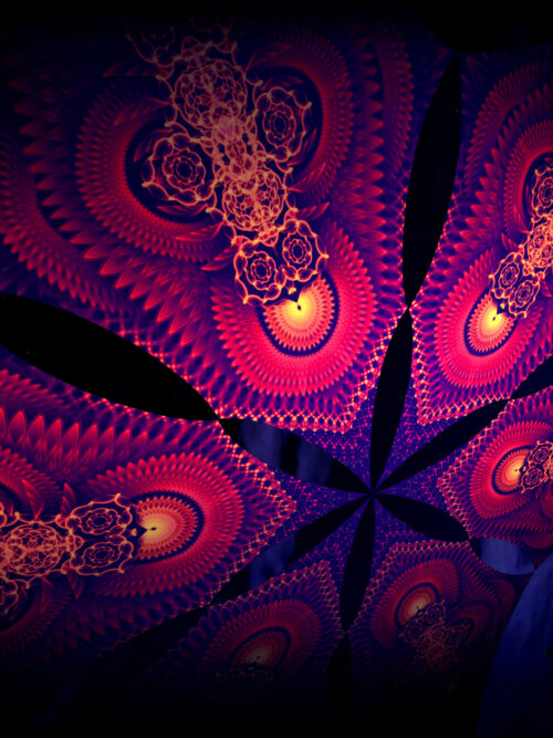 Agni – Hexagram – AG-DM03 – UV-Canopy – Psychedelic Party Decoration - Image 6