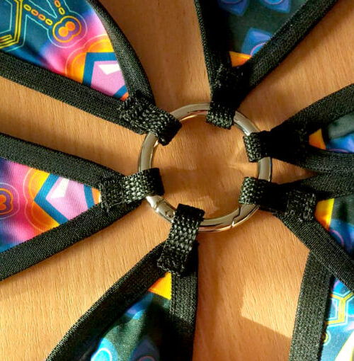 Enlightenment – Hexagram – DM02 – UV-Canopy – Psychedelic Party Decoration - Image 5