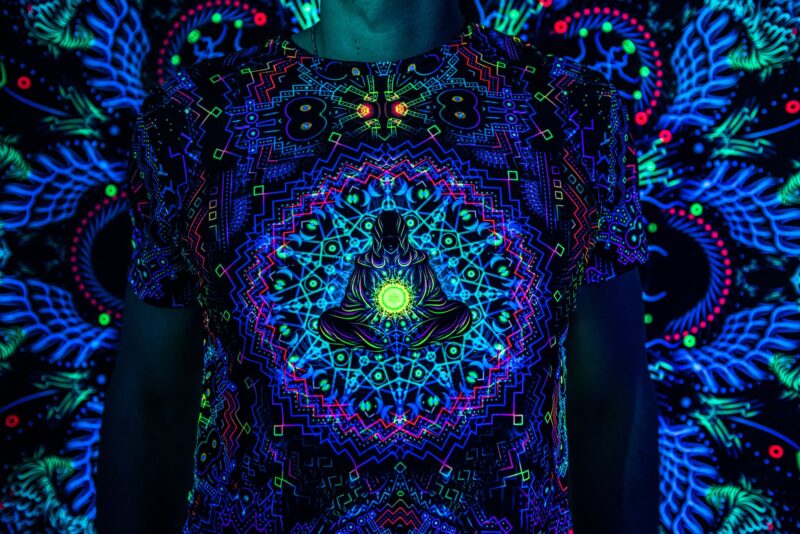 Psychedelic Festival Clothing Dephts of Space, Rave Outfit, UV Full Print - Image 5