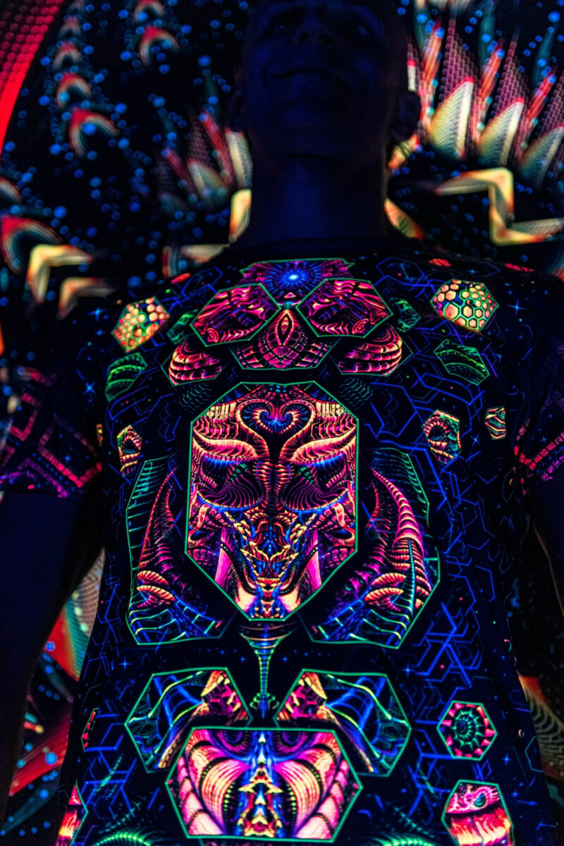 UV Festival Clothing Terraformer, Psychedelic Rave Outfit, Full Print - Image 2
