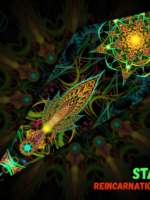 Reincarnation 2 – Leaf&Star – Psychedelic UV-Reactive Canopy – 12 petals set - Image 5