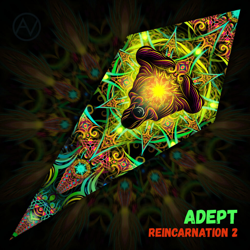 Reincarnation 2 – Adept&Leaf – Psychedelic UV-Reactive Canopy – 12 petals set