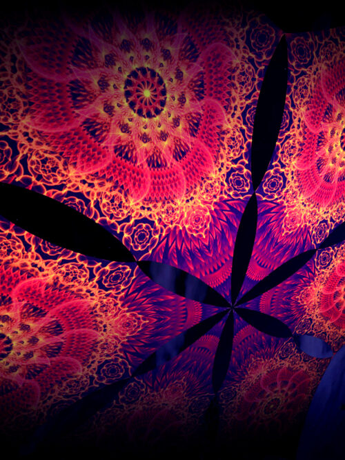 Agni – Hexagram – AG-DM01 – UV-Canopy – Psychedelic Party Decoration - Image 6