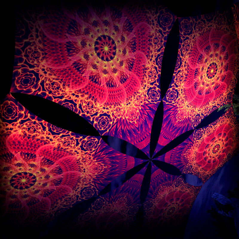 Agni – Hexagram – AG-DM01 – UV-Canopy – Psychedelic Party Decoration - Image 6