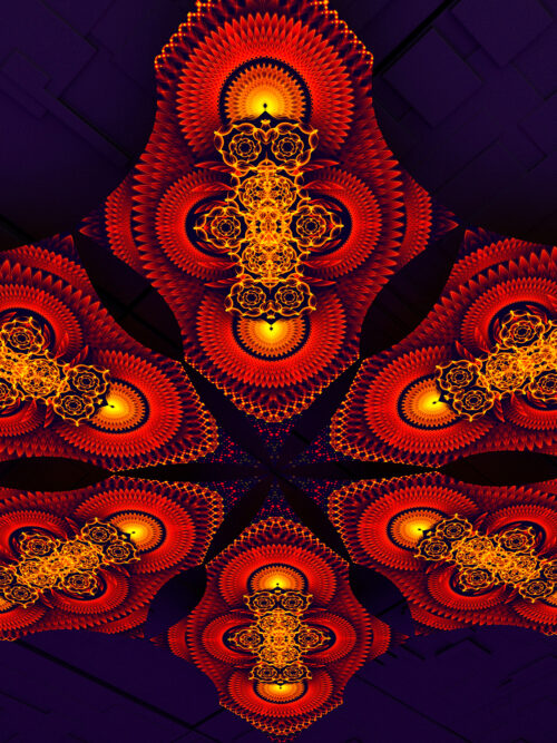 Agni – Hexagram – AG-DM03 – UV-Canopy – Psychedelic Party Decoration - Image 3