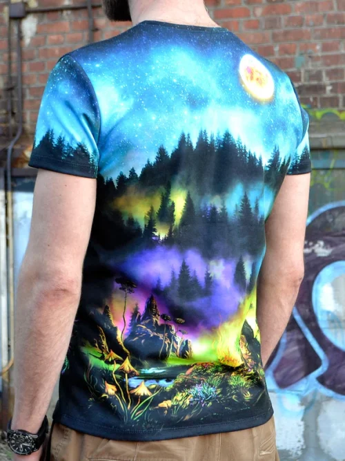 Outfit for Raves Dracat Cat, Full Print UV Festival Clothing - Image 2