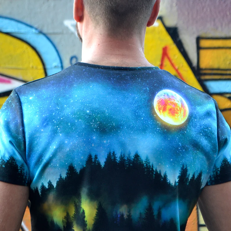 Outfit for Raves Dracat Cat, Full Print UV Festival Clothing