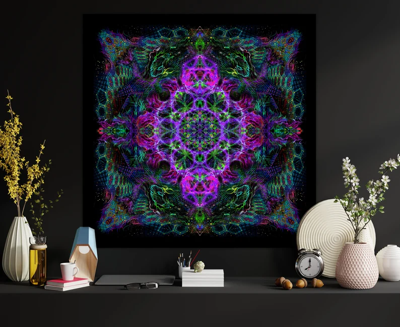 Flower of Life Purple