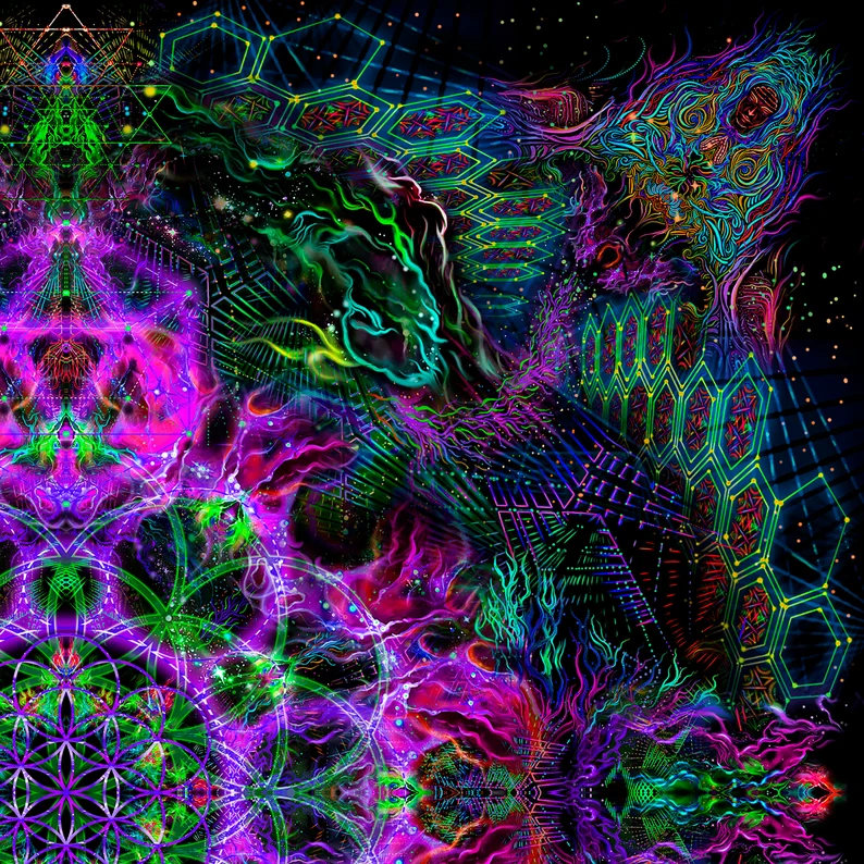 Flower of Life Purple