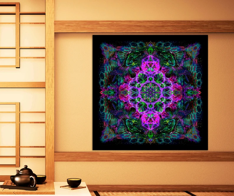 Flower of Life Purple