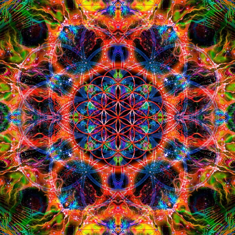 Flower of Life Orange
