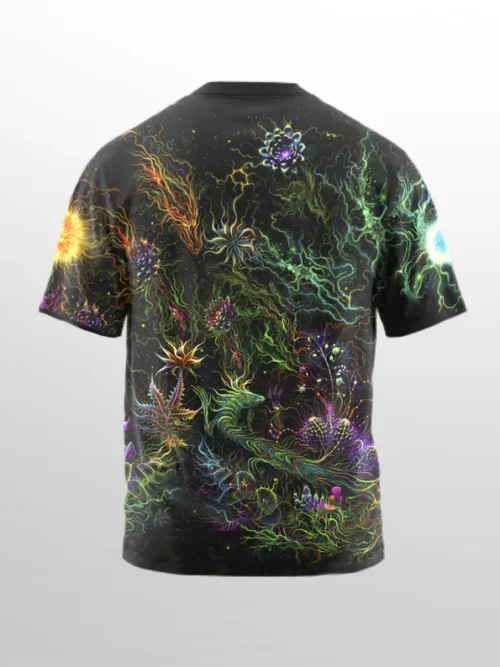 UV Rave Outfit Mavka, Psychedelic Festival Clothing, Full Print - Image 3