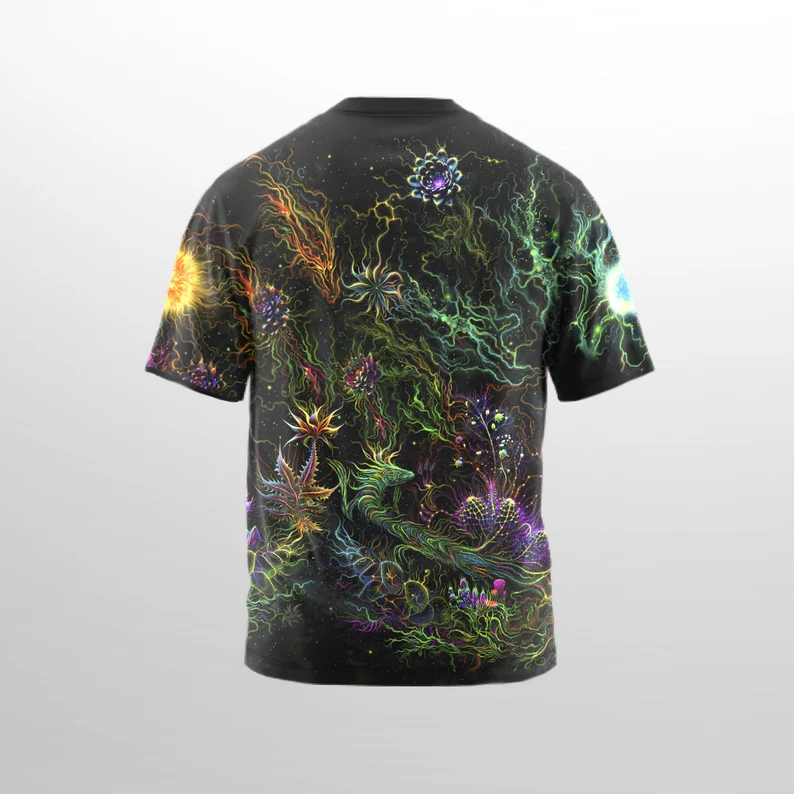 UV Rave Outfit Mavka, Psychedelic Festival Clothing, Full Print