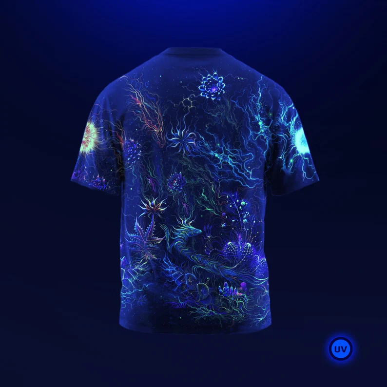 UV Rave Outfit Mavka, Psychedelic Festival Clothing, Full Print