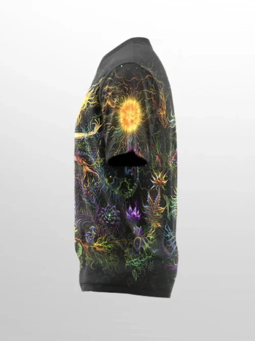 UV Rave Outfit Mavka, Psychedelic Festival Clothing, Full Print - Image 5