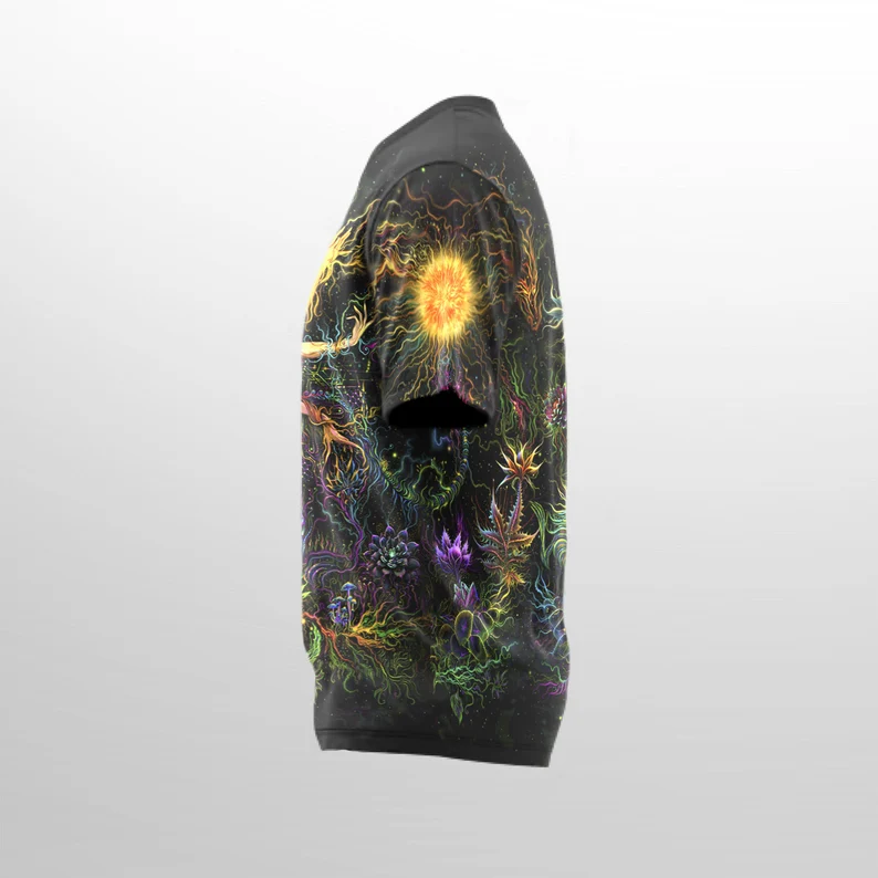 UV Rave Outfit Mavka, Psychedelic Festival Clothing, Full Print
