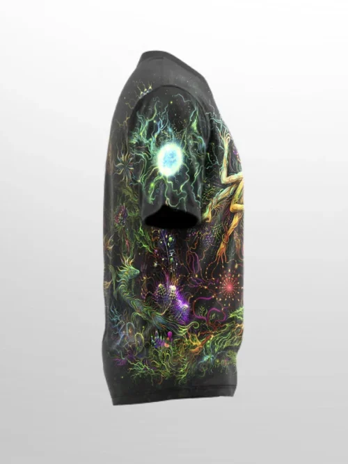 UV Rave Outfit Mavka, Psychedelic Festival Clothing, Full Print - Image 6