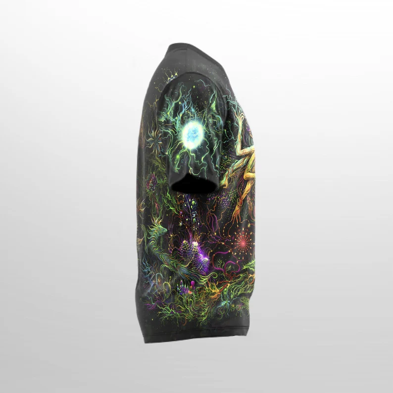UV Rave Outfit Mavka, Psychedelic Festival Clothing, Full Print