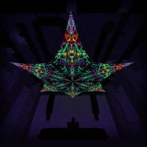 Reincarnation – Hexagram – AG-DM01 – UV-Canopy – Psychedelic Party Decoration