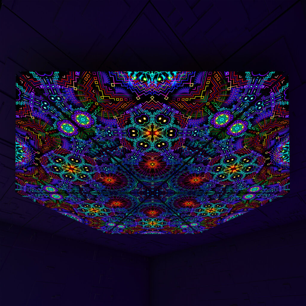 Katedra Triangle – TR03 – Psychedelic UV-Reactive Triangles Set – Psychedelic Party Decoration