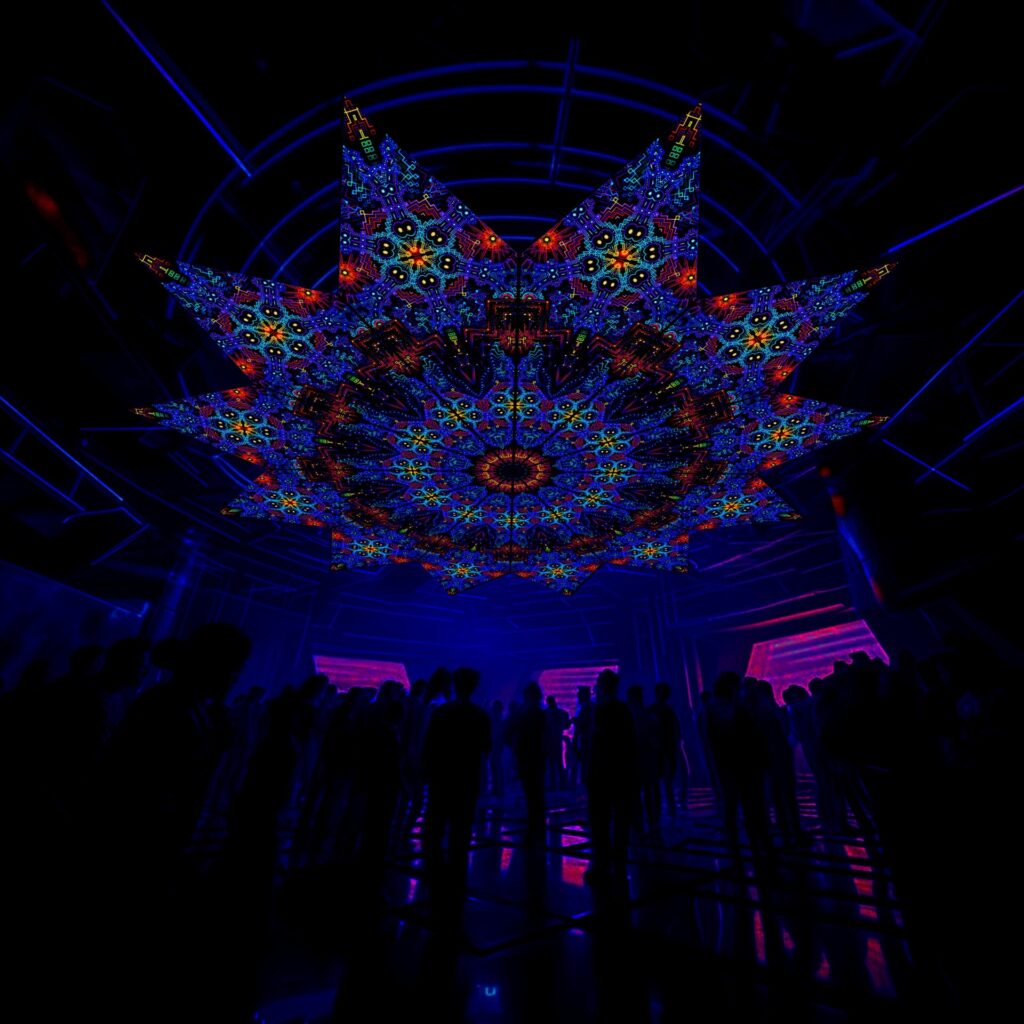 Katedra – Fractal3 – Psychedelic UV-Reactive Canopy – 12 petals set