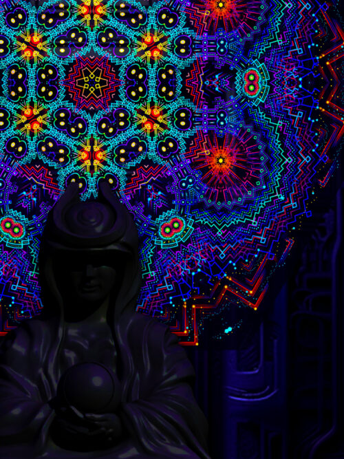 Katedra – UV-Hexagon – 01 – Psychedelic UV-Reactive Element – Ceiling Decoration - Image 3