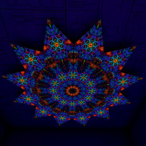 Katedra – Fractal3 – Psychedelic UV-Reactive Canopy – 12 petals set