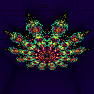 Reincarnation – Fractal6 – Psychedelic UV-Reactive Canopy – 12 petals set